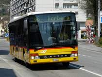 Postauto - Setra BE 26611 unterwegs auf der Linie 86 in Biel am 13.04.2009