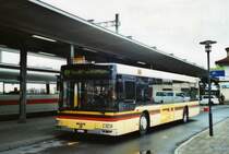 STI Thun Nr. 77/BE 274'177 MAN am 30. M�rz 2009 Spiez, Bahnhof (im Einsatz f�r PostAuto auf der Linie 61 Aeschi via Krattigen)
