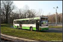 Ein MAN EL 202 von Autobus Sachsen am 26.03.2007 in der CVAG-Wendeschleife Schnau