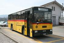 CarPostal Ouest, PU Rod, Oron-la-Ville, VD 2'655 (NAW/Lauber BH4-23, 1993) am 20.4.2009 beim Bahnhof Pal�zieux. 