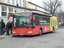 Mercedes-Benz O 530 I � (Citaro) auf der Linie 739 nach K�nigs Wusterhausen Rosa-Luxemburg-Stra�e am S-Bahnhof K�nigs Wusterhausen.
