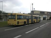 Mercedes-Benz O 405 N (Niederflur-Stadtversion) als SEV f�r die U-Bahnlinie 5 zwischen U-Bahnhof Elsterwerdeaer Platz und S+U Bahnhof Lichtenberg.
