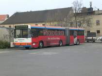 Volvo B10B auf der Linie 800 nach Hoyerswerda am Busbahnhof.