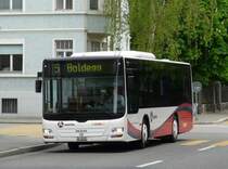 RVBW - MAN Lion`s City  Nr.9  AG 16769 unterwegs auf der Linie 5 in Baden am 26.04.2009