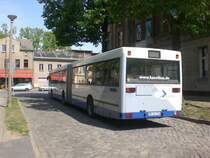 Mercedes-Benz O 405 N (Niederflur-Stadtversion) auf Betriebsfahrt am Betriebshof Babelsberg.