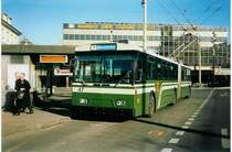 Aus dem Archiv: SVB Bern Nr. 47 FBW/Gangloff Gelenktrolleybus am 19. Februar 1998 Bern, Bahnhof
