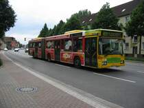 Wagen 545 mit Werbung in Bottrop