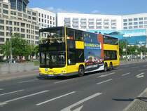 MAN Lion's City DD (Doppelstock) auf der Linie M48 nach Zehlendorf Busseallee am S+U Bahnhof Potsdamer Platz.