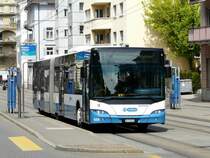 VBZ - Neoplan Gelenkbus Nr.525  ZH 726525 unterwegs als Tramersatz bei der Haltestelle Signaustrasse am 26.04.2009
