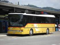 Setra S313 UL LU 15754 von PU Schnider vor dem Bahnhof in Sch�pfheim