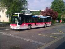 BGU: Citaro Nr.17 am 02.05.09 am Bahnhof Grenchen S�d. Eingeteilt auf der Linie 18 hinauf auf den Grenchenberg. 