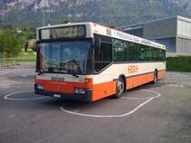 BSU: Mercedes-Hess O405N Nr.64 (Jg.01.1994)in R�ttenen Endhalt als Linie 4/6 richtung Solothurn Hauptbahnhof-Biberist Bahnhof RBS. Anschrift �ber der Stossstange (ich bin 1'000'000Km gefahren) ist nicht mehr aktuell, mittlerweile sind es schon 1'100'000Km!!!