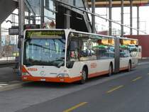 RBS - Mercedes Citaro Nr.39  BE 555039 unterwegs auf der Linie 36 beim Bahnhof in Zollikofen am 01.05.2009