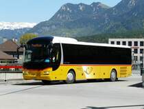 Postauto - MAN Lion's Regio GR 162983 bei den Postautohaltestellen �ber dem Bahnhof von Chur am 07.05.2009