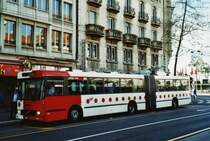 TPF Fribourg Nr. 504/FR 300'408 Volvo/Hess Gelenkduobus (ex TF Fribourg Nr. 104) am 25. April 2009 Fribourg, Bahnhof