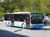RTB - MAN Lino`s City Bus Nr.60 SG 304771 bei der Haltestelle neben dem Bahnhof von Sargans am 07.05.2009