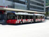 Chur - SOLARIS Gelenkbus GR 155859 unterwegs bei den Bushaltestellen vor dem Bahnhof Chur am 07.05.2009