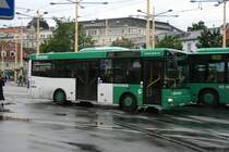 GVB, Graz, Nr. 9 (G656HU, MAN/Gppel) am 18.7.2008 in Graz Jakominiplatz. 