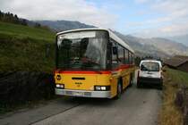 PU Heim, Flums, SG 6'776 (MAN/Lauber 11.230HOCL, 1994) am 31.10.2007 auf Bergfahrt von Flums nach Portels. 