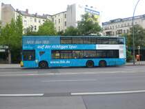 MAN Lion's City DD (Doppelstock) auf der Linie M85 nach Hauptbahnhof am U-Bahnhof Kleistpark.
