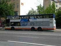 MAN Lion's City DD (Doppelstock) auf der Linie M48 nach S+U Bahnhof Alexanderplatz am U-Bahnhof Kleistpark.