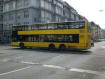 MAN Lion's City DD (Doppelstock) auf der Linie M46 nach U-Bahnhof Britz-S�d am U-Bahnhof Alt-Tempelhof.