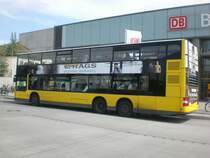 MAN Lion's City DD (Doppelstock) auf der Linie M46 nach S+U Bahnhof Zoologischer Garten am S-Bahnhof S�dkreuz.