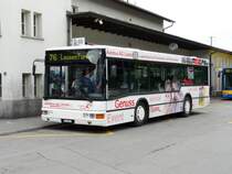 AAGL - MAN Nr...?  BL 7861 mit Werbung unterwegs auf der Linie 76 bei der Haltestelle vor dem Bahnhof in Liestal am 11.05.2009