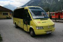 Regio Achensee / Rofan Reisen SZ'BUS11 (MB Sprinter) am 24.7.2008 beim Bahnhof Jenbach. 
