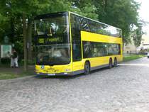 MAN Lion's City DD (Doppelstock) auf der Linie 222 nach Tegelort an der Haltestelle Alt-L�bars.