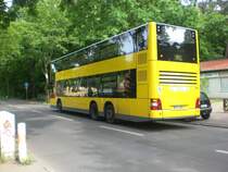 MAN Lion's City DD (Doppelstock) auf der Linie 124 nach Alt-Heiligensee am S-Bahnhof Heiligensee.