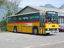 Seit 2001 f�hrt die Nummer 6 von PU Niederer, Filzbach (GL 340, NAW/Lauber BH4-23, 1987) f�r die SBB als Reserve auf der Buslinie Ziegelbr�cke/Bilten - Obstalden - M�hlehorn (Aufnahme vor der Garage Filzbach am 16.9.2006). Inzwischen d�rfte der Bus allerdings durch einen Setra 415NF ersetzt worden sein. 