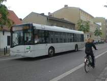 Solaris Urbino auf der Linie 618 nach Bahnhof Ludwigsfelde nahe vom S-Bahnhof Babelsberg.