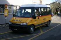 PU Haas, Appenzell, AI 8'521 (Fiat Ducato) am 29.12.2006 in Appenzell, Bahnhof.