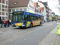 Mercedes-Benz O 530 I (Citaro) auf der Linie 124 nach Hauptbahnhof/ZOB an der Haltestelle Bergedorf Kupferhof.