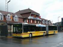 STI - MAN Lion`s City Nr.122 BE 700122 unterwegs auf der Linie 21 bei der Haltestelle vor dem Bahnhof in Interlaken Ost am 06.06.2009