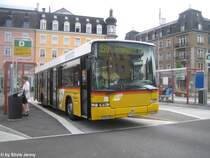 Volvo Nr. 041 (Regie Htten) am 16.6.09 beim Bhf. Wdenswil. Dieser Volvo ist der Exot aus Htten. Ansonsten besteht die Flotte der postauto Regie Htten nur aus MAN.