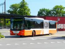 AOT - Neoplan Nr.13  TG 111773 unterwegs auf der Linie 943 beim Bahnhof von Amriswil am 17.05.2009
