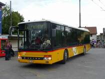 Postauto - Setra BE 26611 auf Extrafahrt in der VB Trolleybuswendeschlaufe in Nidau am 06.06.2009