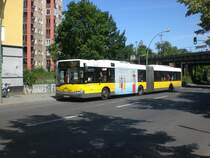 Solaris Urbino auf der Linie 150 nach U-Bahnhof Osloer Stra�e am S-Bahnhof Sch�nholz.