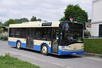 FART, Locarno Nr. 86/TI 229'186 Solaris Urbino 10 am 24. Juni 2009 im Einsatz f�r die Busland AG beim Bahnhof Burgdorf.