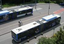 Ein Saarbahn Bus am Uni Busterminal
