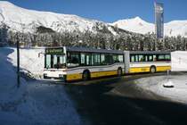 VBD, Davos Nr 14 (GR 25'705, MB O405GN2, 1996) am 16.12.2007 auf der Passh�he Davos-Wolfgang. 