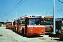 Tursib, Sibiu Nr. 232 FBW/R&J Trolleybus (ex VB Biel) am 27. Mai 2009 Sibiu, Depot