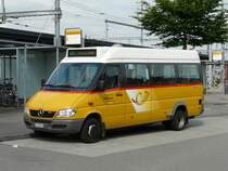 Postauto - Mercedes 416 CDI  TG 100849 bei den Haltestellen beim Bahnhof Weinfelden am 21.06.2009