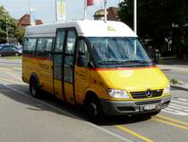 Postauto - Mercedes Sprinter 416 CDI  TG 158040 bei den Haltestellen beim Bahnhof Weinfelden am 21.06.2009