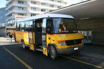 PU Christoffel, Riein, GR 155'218 (Mercedes-Benz/Kusters O815D, 2007) am 27.12.2007 in Ilanz Bahnhof. 