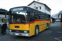 PU Fontana&Co, Ilanz, Nr 16 (GR 323, NAW/R&J BH4-23, 1991) am 27.12.2007 in Ilanz, Bahnhof.