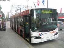 AAR Nr. 158  Frey + Cie  am 24.6.09 beim Bahnhof Aarau. Gem�ss Vorgaben des Kanton Aargau sollten solche Vollwerbungen verboten sein. Jedoch d�rfen laufende Werbevertr�ge ausgelaufen lassen werden.