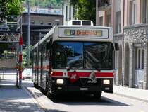 Schon wieder Arbeit f�r der NAW/Hess 245 w�hrend der Gigathlon am 03.07.09 in der Lustgartenstrasse. Hier fahren normalerweise 
keine Busse.